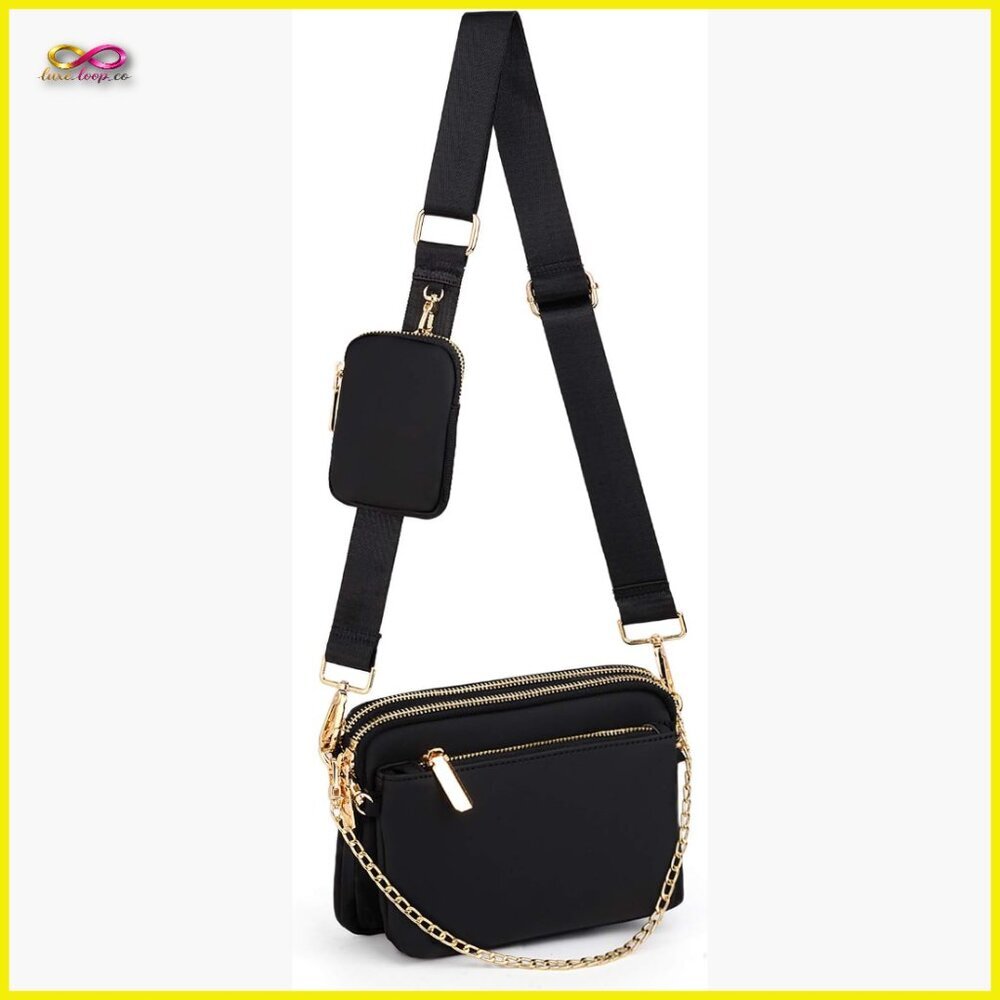Trendy 3-in-1 Crossbody Fanny Pack Convertible Sling Bag Designer Inspired